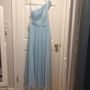 AZAZIE SKY BLUE BRIDESMAIDS DRESS